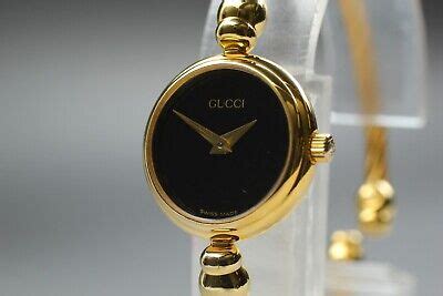 [Near Mint] Vintage GUCCI 2700.2.L Black Dial Women's Quartz 